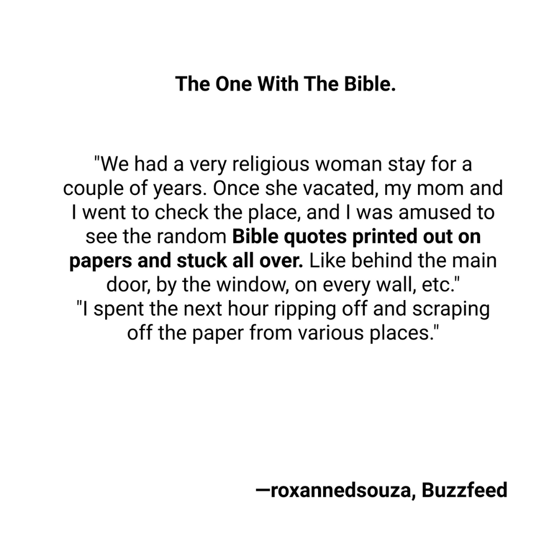 usecheckboard's tweet image. The one with the Bible. 😂
.
.
.
.
.
.
.
.
#tenantstories #wildlandlord #worstlandlord #landlordhorrorstory #tenantmeme #funnylandlord