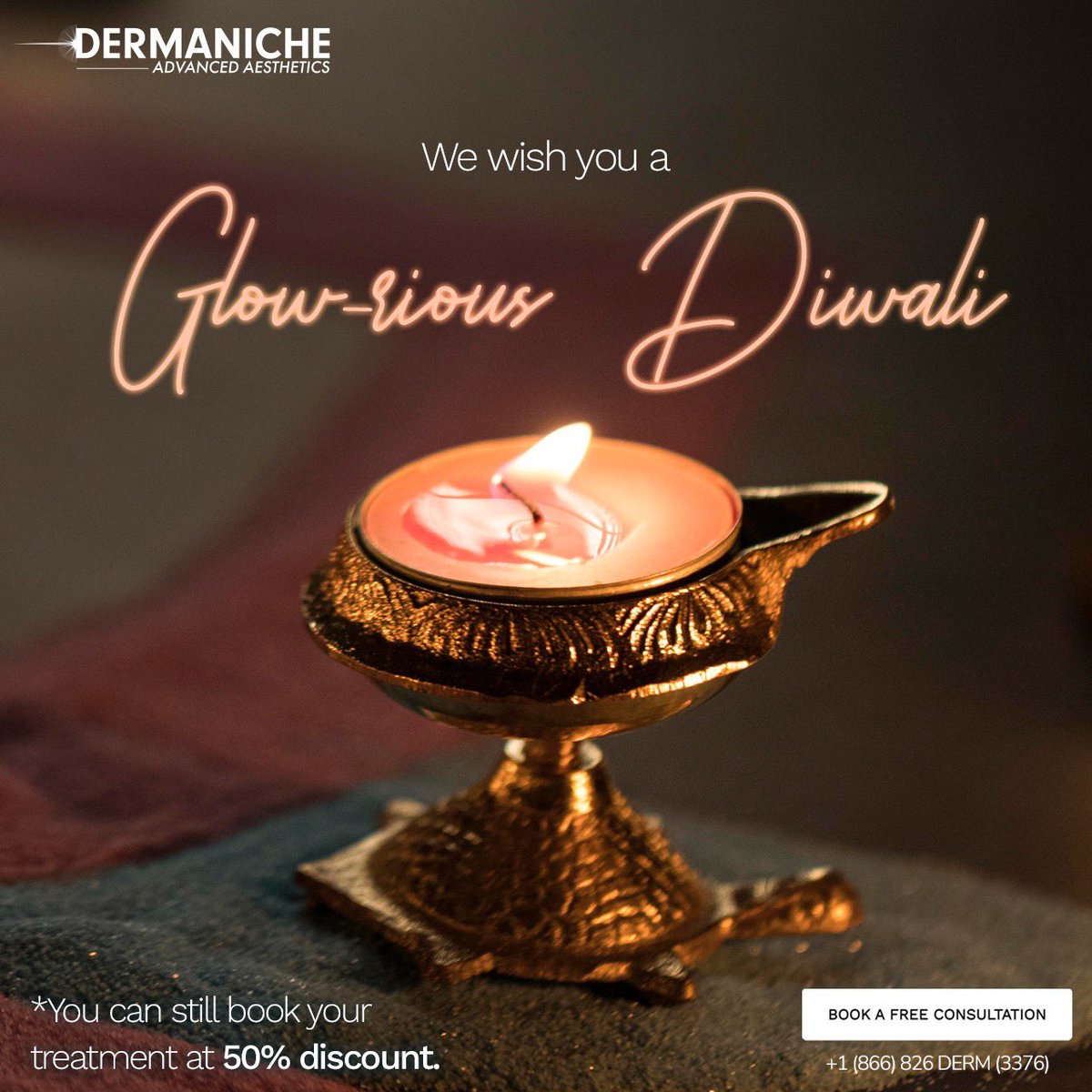 May your Diwali celebrations be filled with love, light and joy! 
. 
.
Book a free consultation: +1(866)-826-3376
dermaniche.com
#dermanicheaesthetics #skinrejuvenation #laserhairremoval #bodycontouring