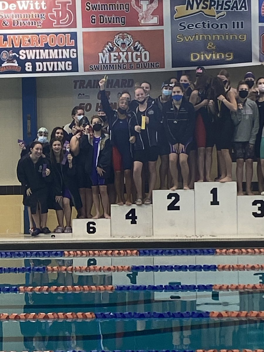 200 medley relay with Domenique DeRuijter, Kerry Hunter, Nikki Testone, and Morgan Kenna on the podium placing 4th !!!!!