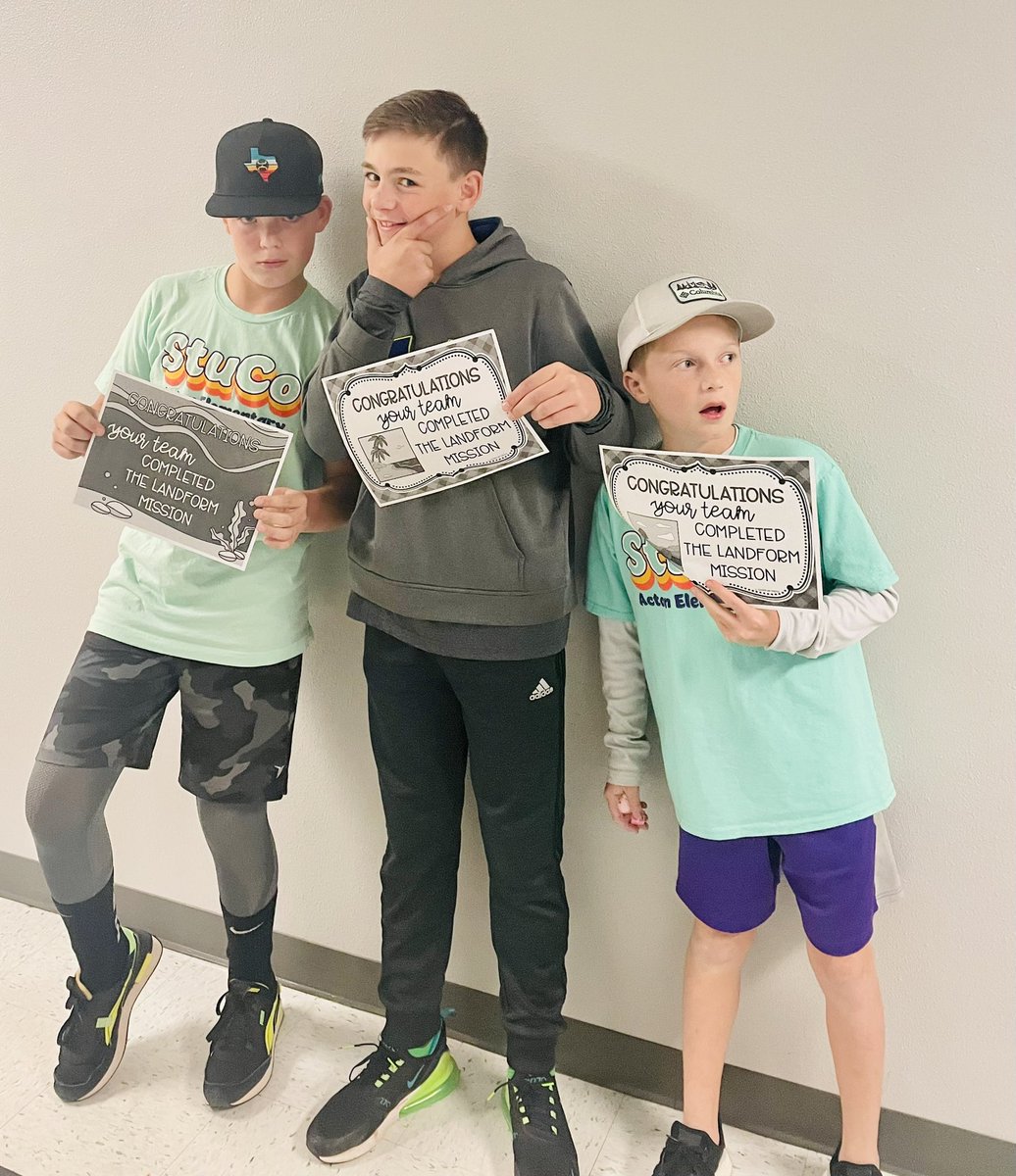 A successful escape from our landform escape room! #ActinFam