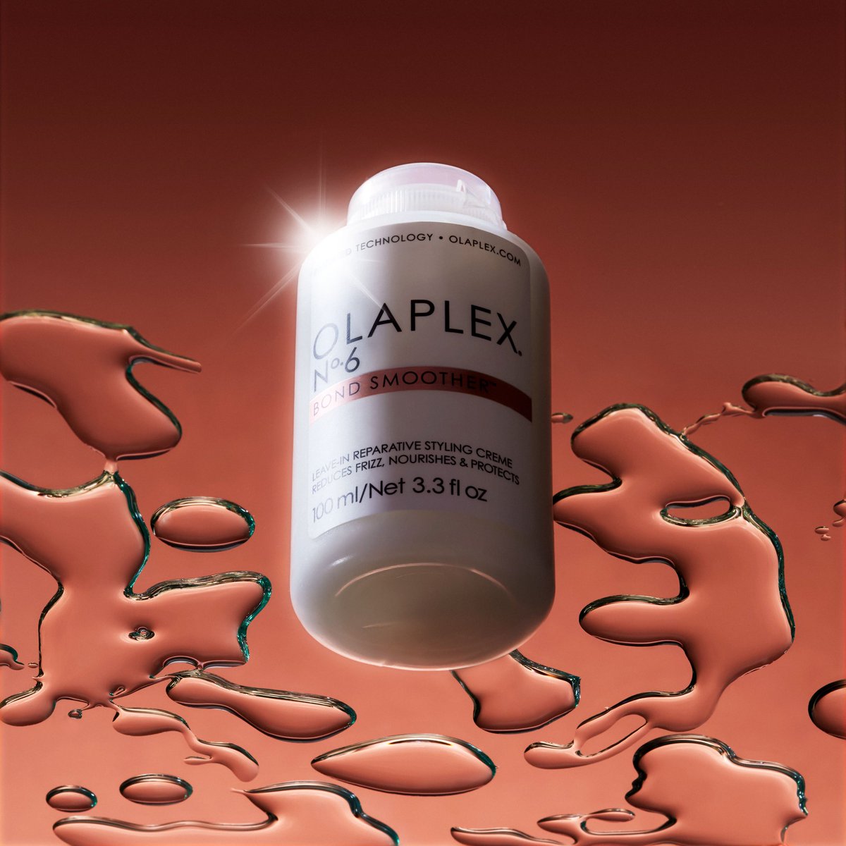 olaplex's tweet photo. #OLAPLEX Nº.6: A highly concentrated leave-in smoothing creme ✨ 

N°.6 strengthens, moisturizes, and speeds up blow-dry times. Excellent for all hair types, including colored and chemically treated hair, and eliminates frizz and flyaways for up to 72 hours. https://t.co/SG3rodj11C