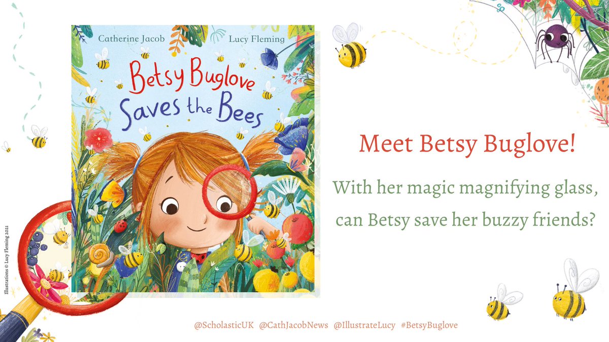 SCB_RightsUK's tweet photo. With a strong conservational message and a magical story, #BetsyBuglove from @CathJacobNews and @IllustrateLucy is a true treat for bug lovers. Dutch rights are now snapped up, bringing the total number of territories to 11! 🐝Bon voyage Betsy! 🧳🌎#SCBVirtualBF #fbm21 https://t.co/OsH1VVD27u