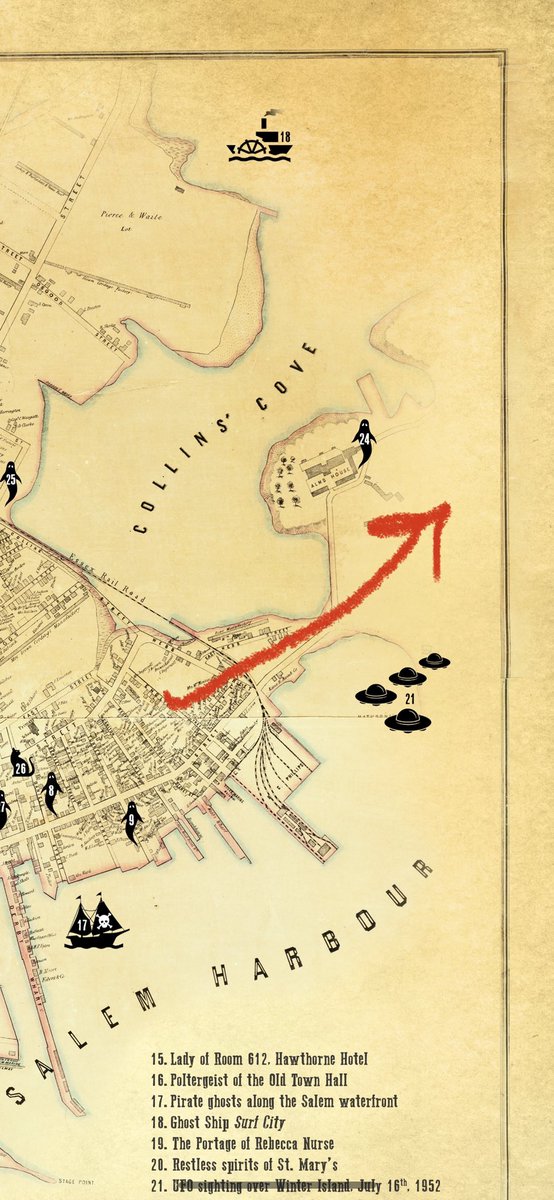 ghost_maps's tweet photo. From @daseger: hot on the heels of Halloween, folks in Salem would head out to Salem Neck to build bonfires and burn effigies of the Pope (yikes!) every November 5th. Folks lost track of the meaning of the revelry, and later celebrated it as… Pork Night? #salem #salemma #history https://t.co/uEolbtmXe0