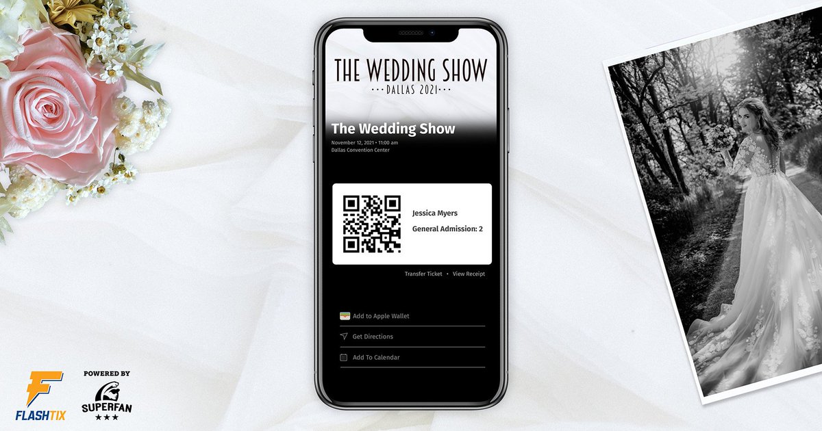 Flowers, dress, venue, tickets? Purchasing tickets to your wedding show is the last thing a bride wants to deal with, so make it easy, quick, and let's move on to the planning. 

Start selling your tickets by going to flashtix.cc. 
#digital #ticketing #wedding