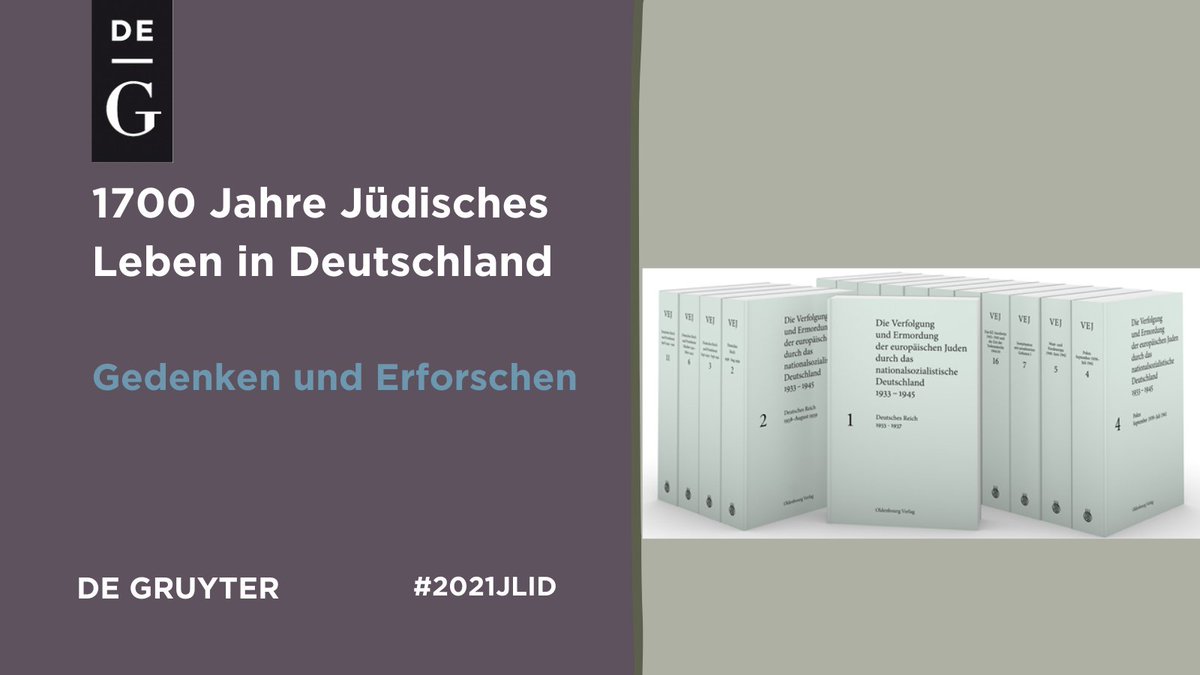 Die renommierte #Holocaust <a href="/edition_vej/">Edition Judenverfolgung 1933-1945 - VEJ</a> präsentiert ca. 5.500 wissenschaftlich kommentierte Zeugnisse der Verfolgten, der Täter sowie nicht unmittelbar Beteiligter – es gibt sie nun auch in einer bezahlbaren Broschurausgabe
Mehr Infos: we-share.degruyter.com/index.php/s/QK…