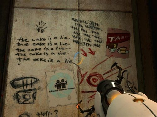 Quick Fact: There is a secret in Sfoth IV, this being "The cake is a lie" reference from Portal.