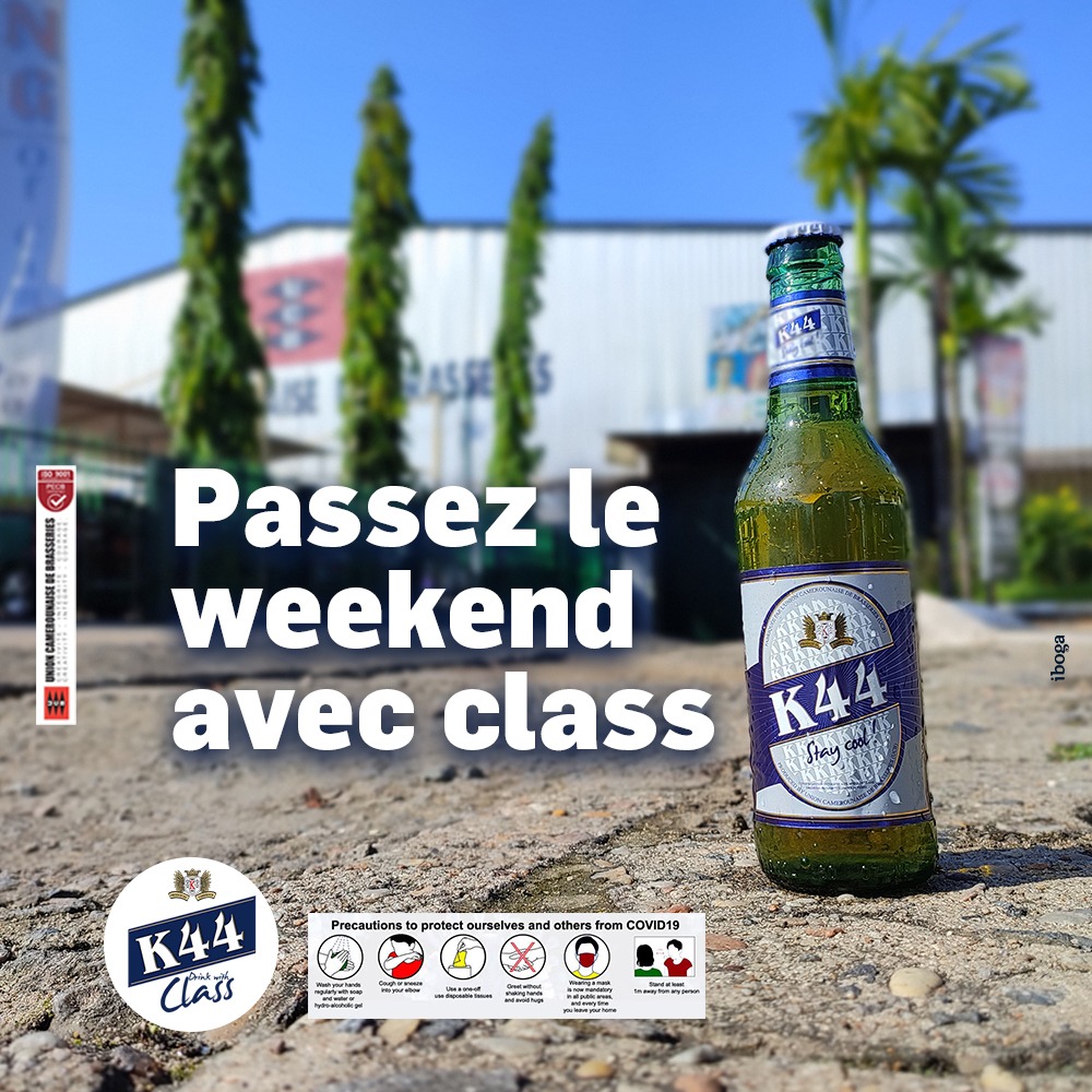 BeerK44's tweet photo. Authentique, Camerounais. Gardez la classe ce week-end

#K44 #DrinkWithClass #AuthenticLife #Weekend 
#DrinkResponsibly 21+ https://t.co/wMWUfkeZ7q