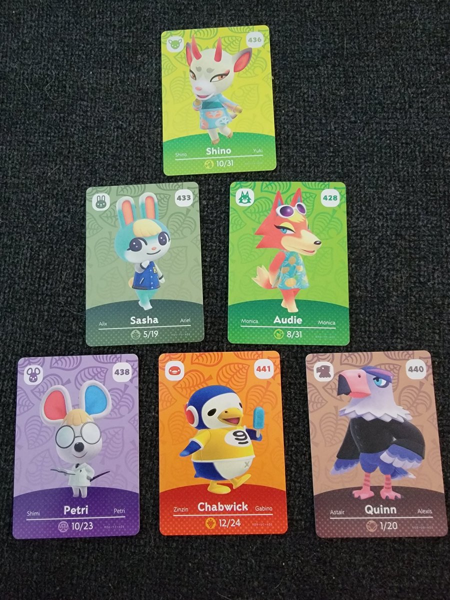 juneamoongames's tweet photo. 💫AMIIBO CARD GIVEAWAY💫

I was very lucky to nab some series 5 packs and I have a few duplicates, including Shino! 

How to win:
🍄  Follow @juneamoongames 
🍄 Like/retweet this post
🍄 Comment your favorite villager

Winner chosen 11/15 and will receive all 6 cards! https://t.co/KNPZHLYOOk