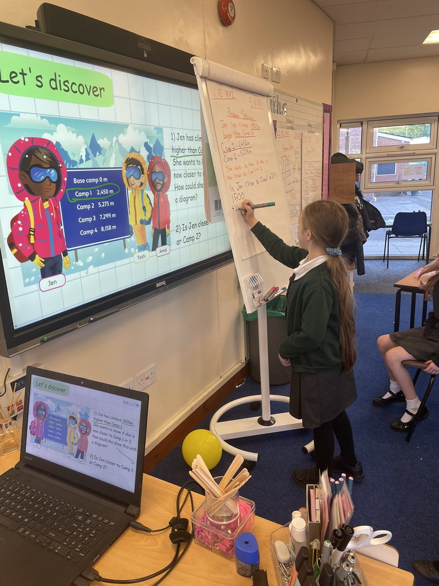 Y4Spa's tweet photo. Team work makes dream work! Today in Maths, Year 4 worked marvellously together to problem solve some rather tricky addition and subtraction questions! Me and Miss Thornton will be out of a job! Fantastic work Year 4! 🧮 ✏️🔢 https://t.co/bABk1ZzthK