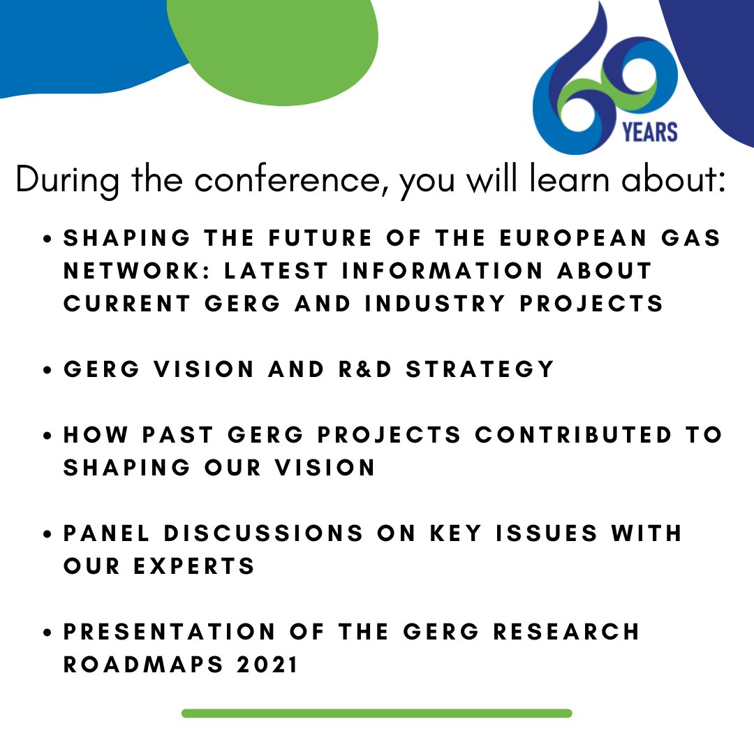 GERG_Eu's tweet photo. 📢 We are thrilled to announce that we are celebrating our diamond jubilee through the GERG’s 60th #anniversary #conference! 

👉You can register here: https://t.co/YURo9zdDrL https://t.co/KSAzrvLwnM