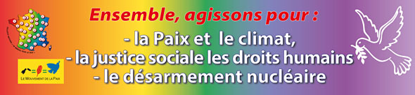 LE MOUVEMENT DE LA PAIX APPELLE PARTOUT EN FRANCE LE 6 NOVEMBRE 2021 A CONTRIBUER AU SUCCES DE LA JOURNEE MONDIALE D’ACTION POUR LE #CLIMAT - La déclaration <a href="/mvtpaix/">Mouvement de la Paix</a> du 4 novembre mvtpaix.org/wordpress/decl… #COP26