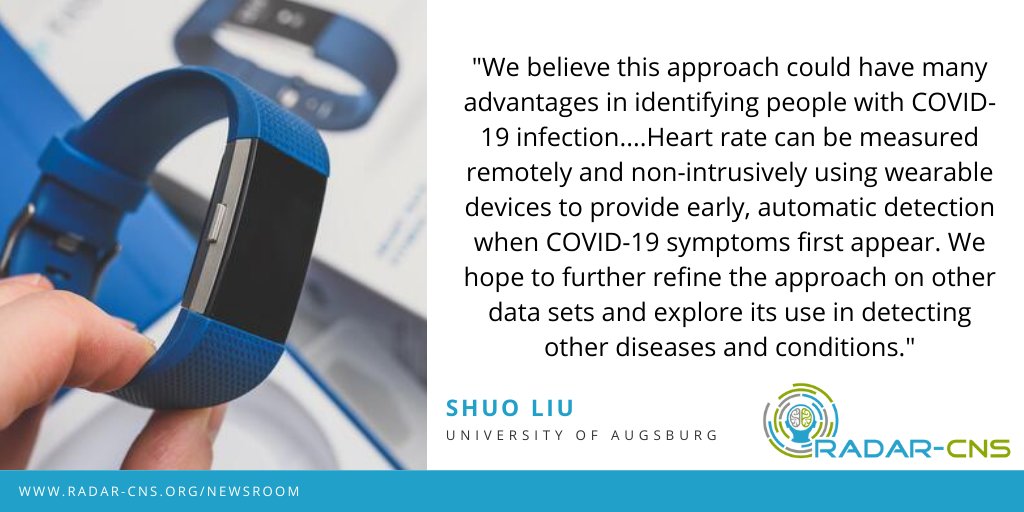 RADAR-CNS (@radarcns) on Twitter photo New study: RADAR-CNS researchers have developed a #MachineLearning approach that could identify #COVID19 infection by monitoring patterns in heart rate through wearable fitness devices, such as #Fitbit. <a href="/BjoernSchuller/">Björn Schuller</a>
Read the news story here: radar-cns.org/newsroom/new-s… New study: RADAR-CNS researchers have developed a #MachineLearning approach that could identify #COVID19 infection by monitoring patterns in heart rate through wearable fitness devices, such as #Fitbit. <a href="/BjoernSchuller/">Björn Schuller</a>
Read the news story here: radar-cns.org/newsroom/new-s…