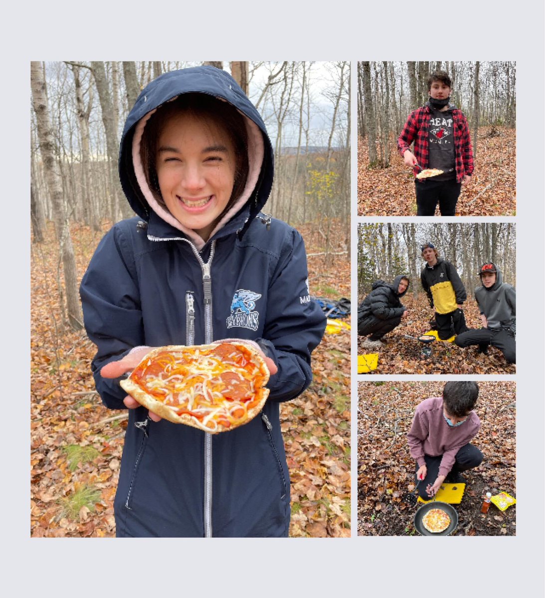 NNEC_Gryphons's tweet photo. PE Outdoor Leadership 12 were demonstrating their outdoor cooking skills today with pizzas cooked over single burner camp stoves! @takemeoutside @CCRCE_NS https://t.co/N3Csae9I3w
