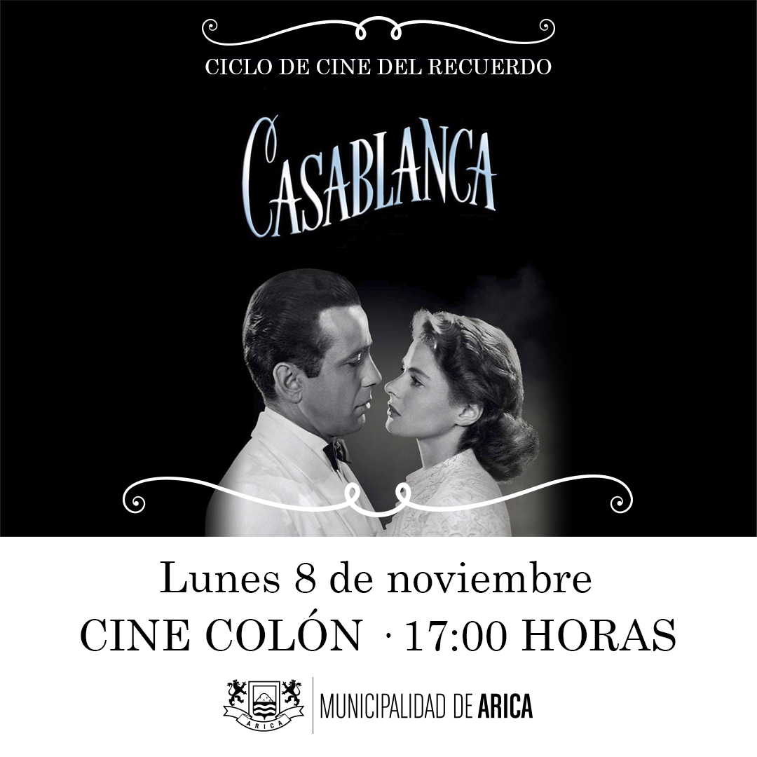 📽️ Volvieron las películas al ex Cine Colón. Un clásico vuelve a la pantalla grande de la mano de la #MuniArica para reactivar la cartelera cultural en la ciudad ¡No te lo pierdas! Aforo permitido 250 personas, sin ingerir alimentos y utilizar mascarilla en todo momento