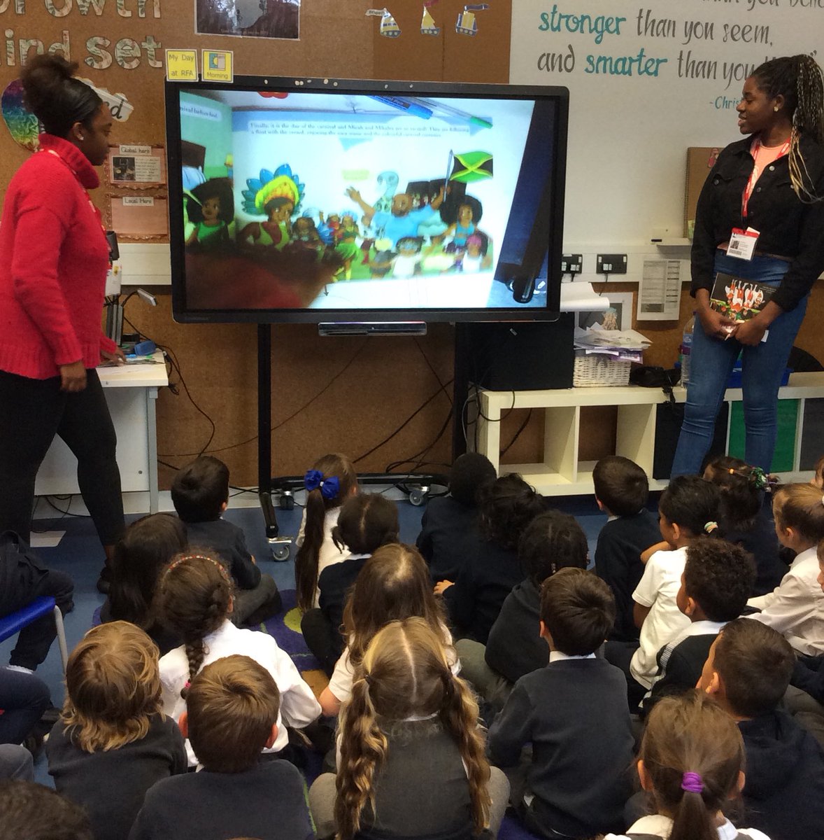 RFitzroyAcademy's tweet photo. #Ashanticlass #Zuluclass #Yorubaclass Thoroughly enjoyed our visiting authors. They amazed us with their story of ‘The Adventures of the DeMelan’s carnival catastrophe’. #readingisfun https://t.co/FxzDIfOXA7