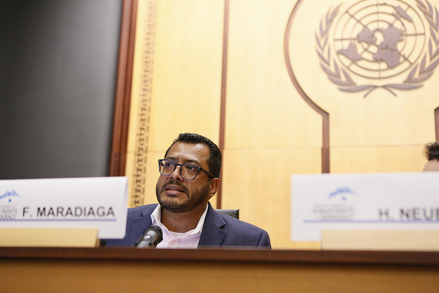 GenevaSummit's tweet photo. "The right to free elections has been taken away. Instead of sounding the alarm, the world has fallen silent"

As Nicaragua approaches elections, we remember now-imprisoned opposition candidate Félix @Maradiaga's prescient words at #GS19.

Sound the alarm: https://t.co/Db6r9UPAf2 https://t.co/qRLiBO56LD