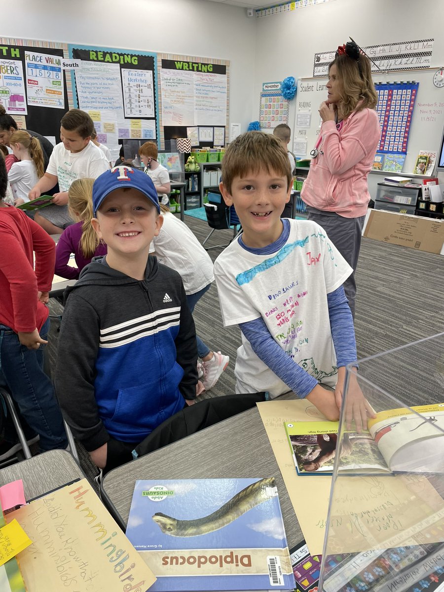 Such a fun morning celebrating the end of our nonfiction unit by teaching our 1st grade friends all about our topics! #hammfam <a href="/hammelem/">Sherry & Paul Hamm Elementary</a>