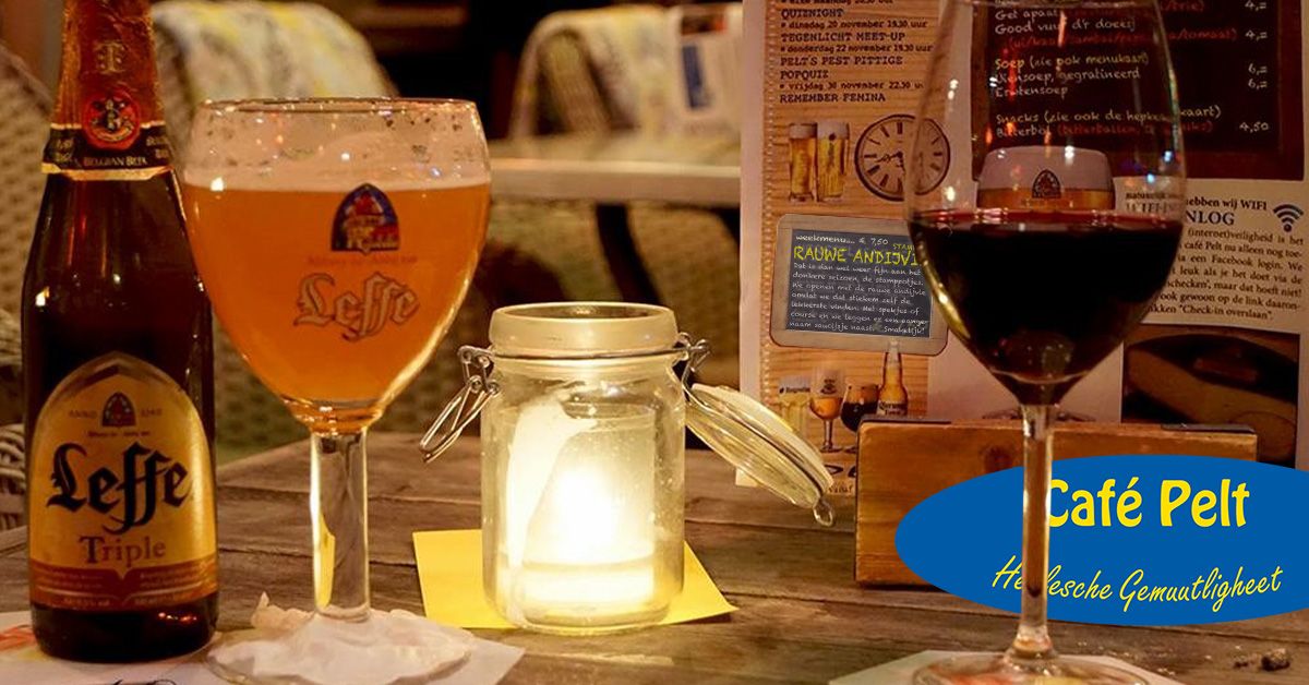 Ambiance op het terras <a href="/CafePelt/">Arjan Huneman</a> bij het begin van het weekend. Probeer ook eens ons perfect bij dit seizoen passend #weekmenu, het stamppotje rauwe andijvie.