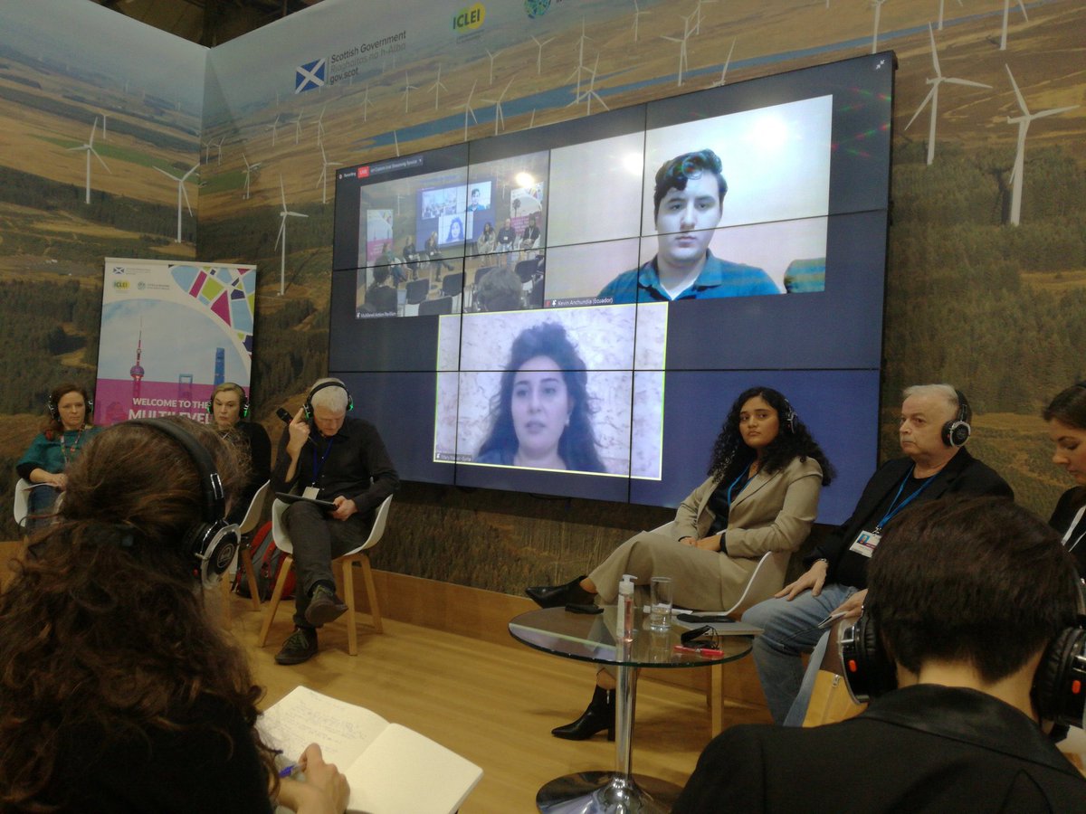 We were able to tell the #GlobalAssembly story twice today in the #BlueZone at #COP26 Thank you to assembly members Kevin from #Ecuador and Mary from #Syria for presenting their experiences of the #GlobalAssembly and to <a href="/ClimateOutreach/">Climate Outreach</a> and <a href="/KevinClimate/">Kevin Anderson</a> for being so supportive.