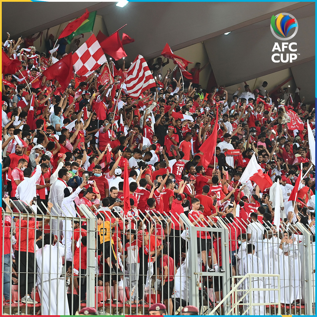 TheAFCGL's tweet photo. “You can't hear pictures” 

@MuharraqClub: 🗣️ 

#AFCCupFinal https://t.co/lU78CNBykQ