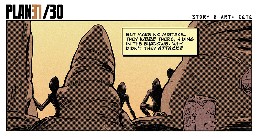 cetecomics's tweet photo. What is lurking in the shadows of Ataraxis?
Read all previous episodes of PLAN31 on https://t.co/CWFlJbFI0S.
#cete #comicart #comicillustration #sciencefictionart #eurocomics #digitalcoloring #webcomic #comicstrip #plan31 https://t.co/uXQgyisVX6