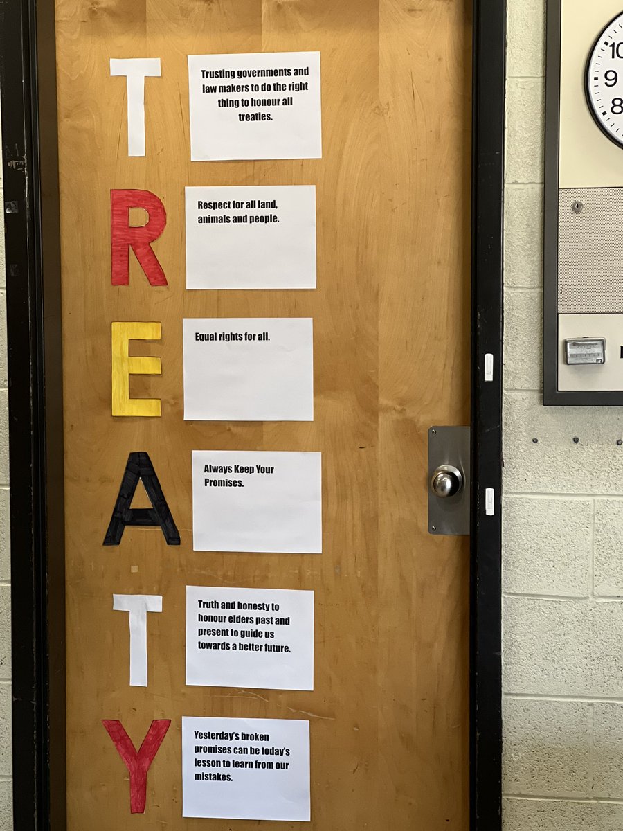 MrsMessen1's tweet photo. We celebrate and learn by weaving the past, present and future in honour of Treaties Recognition Week. Students in our class demonstrated their learning by creating an acrostic poem to create awareness about these sacred rights and responsibilities. #TreatiesRecognitionWeek https://t.co/eWXFjLft0F