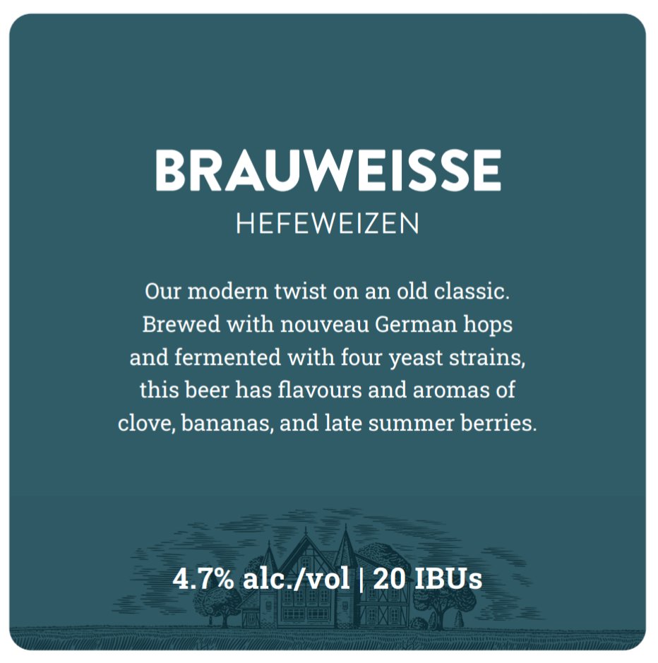 NEW RELEASE DAY! Our take on a traditional Hefeweizen is now available on tap at the Bierhalle and <a href="/BraumeisterBeer/">Braumeister Brewing</a>. Hope to see you soon! Prost! 🍻

#hefeweizen #beer #bier #biere #bierhalle #ottawa #craftbeer #supportlocal