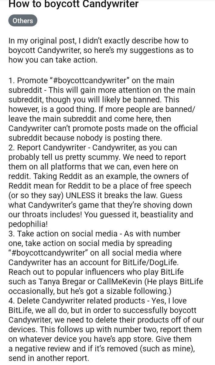Candywritersuc1's tweet photo. #boycottcandywriter https://t.co/gUKez2WWu1