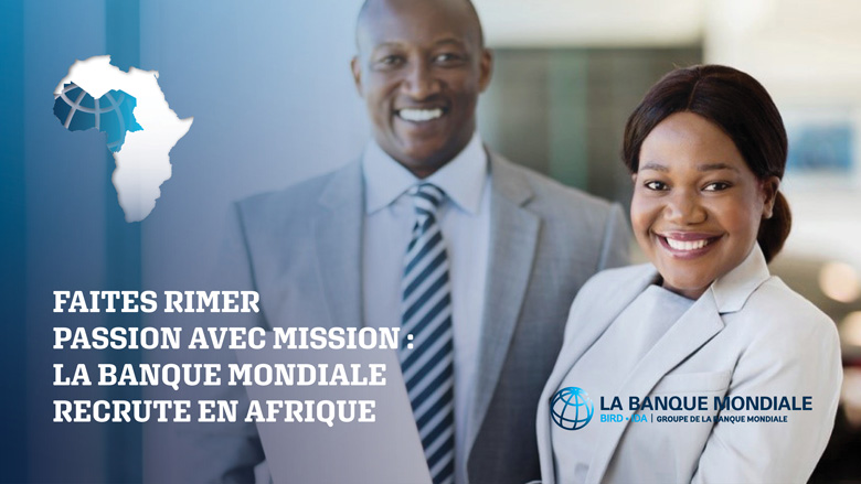 AfricSearch (@africsearch_) on Twitter photo La Région Afrique de l’Ouest et centrale de la <a href="/Banquemondiale/">Banque mondiale</a> est à la recherche de professionnels du développement international désireux d'intégrer des équipes engagées, innovantes et diverses.
Pour plus d'informations : bit.ly/3wjwtWM
#africa #worlbank #Career La Région Afrique de l’Ouest et centrale de la <a href="/Banquemondiale/">Banque mondiale</a> est à la recherche de professionnels du développement international désireux d'intégrer des équipes engagées, innovantes et diverses.
Pour plus d'informations : bit.ly/3wjwtWM
#africa #worlbank #Career
