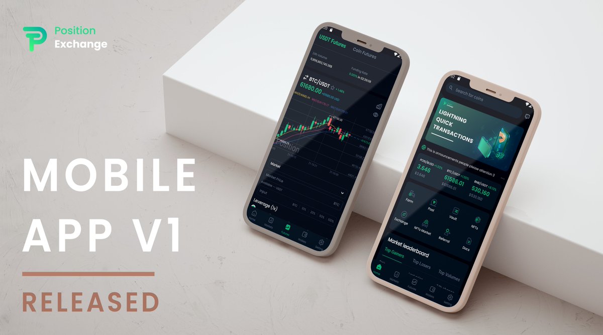 Have you tried the Mobile App V1? 🔥

Let us know what you think of it below 👇

The iOS V1 is coming next week. 💎

More features will be added to the App soon! 💯

#POSI #PositionExchange #BinanceSmartChain #MobileApp