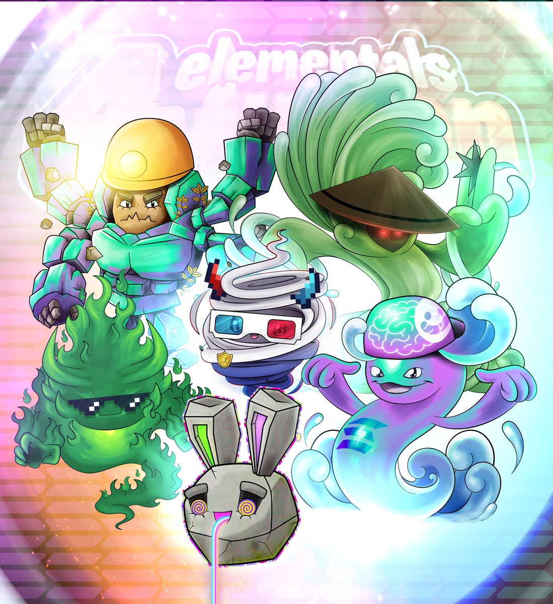 GM with a wonderful art! 🎨🔥

The reunion of all our Honorary Elementals, with the Mythical Solana Alphas!

<a href="/SolanaLegend/">Solana Legend 🎒💧</a>, <a href="/SolanaSensei/">Solana Sensei</a>, <a href="/SOLbuckets/">buckets</a>, <a href="/sol_snatcher/">ⒶLPHA D◎G 🏴‍☠️</a>, <a href="/SOLBigBrain/">S◎L Big Brain</a> &amp; <a href="/0x_fxnction/">Milf Hunter</a>!