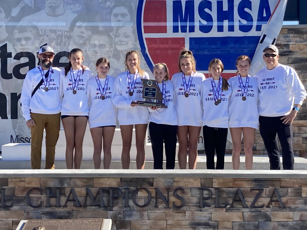 Your Class 4 Girls Cross Country 4th place Team
<a href="/Summit_XC/">Coach Miller</a>