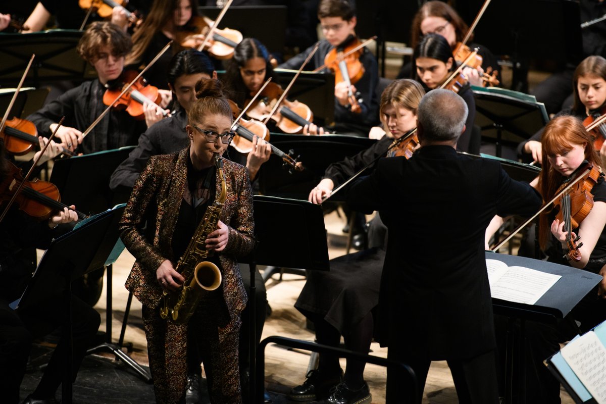 Our young musicians had the most amazing experience playing alongside the very talented Saxophonist <a href="/JessGillamSax/">Jess Gillam</a>  on Sunday. She is a fantastic soloist and such an inspiration to our students!