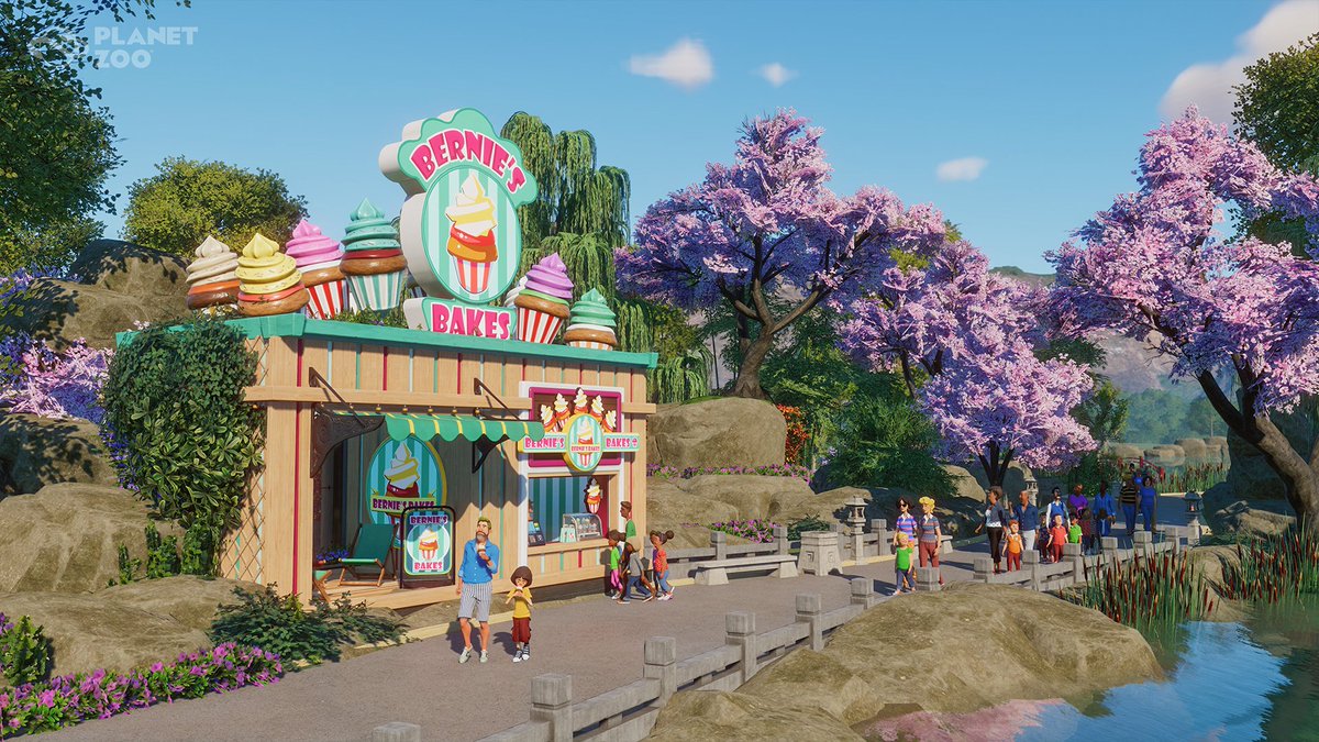 What celebration would be complete without cake? 🎂 

Introducing a new shop to Planet Zoo: Bernie's Bakes! Place him in your Zoo's now for delicious anniversary fun - be sure to give him a warm welcome! 💚