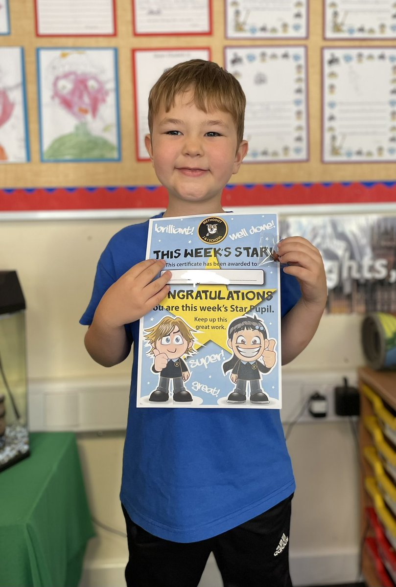 MrsBrowster's tweet photo. ⭐️ of the week this week in class 1 is this incredible boy. Such an inspiration, he takes everything in his stride and just gets on without complaint. He’s a fabulous friend to all his classmates and a pleasure to have in class. Well done! @WakefieldMetSch https://t.co/nXUsw8s27h