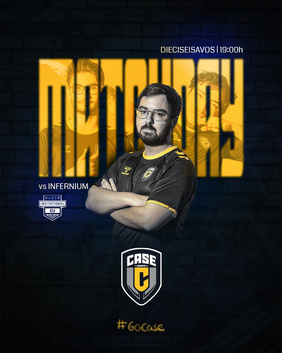 CaseEsports's tweet photo. ¡VOLVEMOS A LAS 18:00h CON EL RAZER INVITATIONAL! 🧨
En media hora #CaseVALORANT disputa finalmente su Bo1 contra #Infernium en el torneo de @TeamRazer ⚔️
¡A POR LA VICTORIA! 💪🏼
🎙️ @NaRaHNL y @DonDeGentes_
📺 https://t.co/4gTCw7FkZz
#GoCase #CaseEsports https://t.co/sX79TlbC5f
