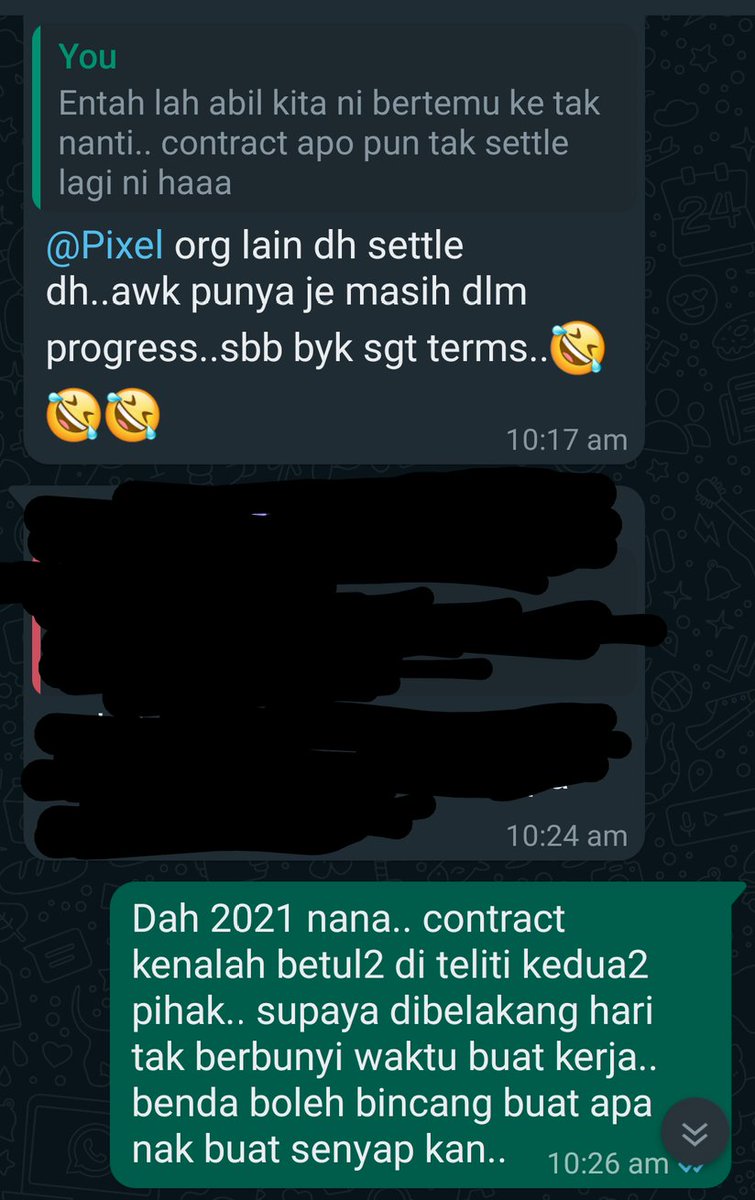 Bila kau di tertawakan oleh pengurus produksi kerana banyak sangat term yang nak di ubah dalam kontrak.. 

Dan kemudian tahu2 dah di tukar dengan pelakon lain tanpa ada sekor pun bagitau.. 

Tengoklah tahap professionalnya industri ni..

Nasib baik dah jadikan lakonan ni hobi shj