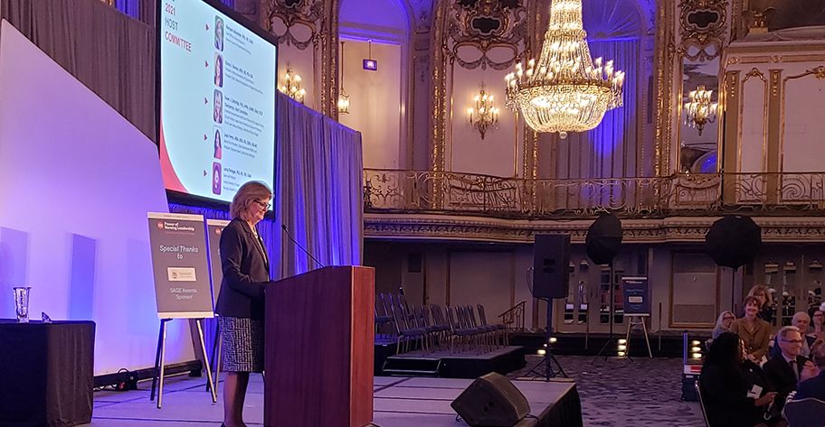 “Welcome!”
Dr. <a href="/Eileen_Collins1/">Eileen Collins</a>, Dean, #UICNursing
#PNL2021