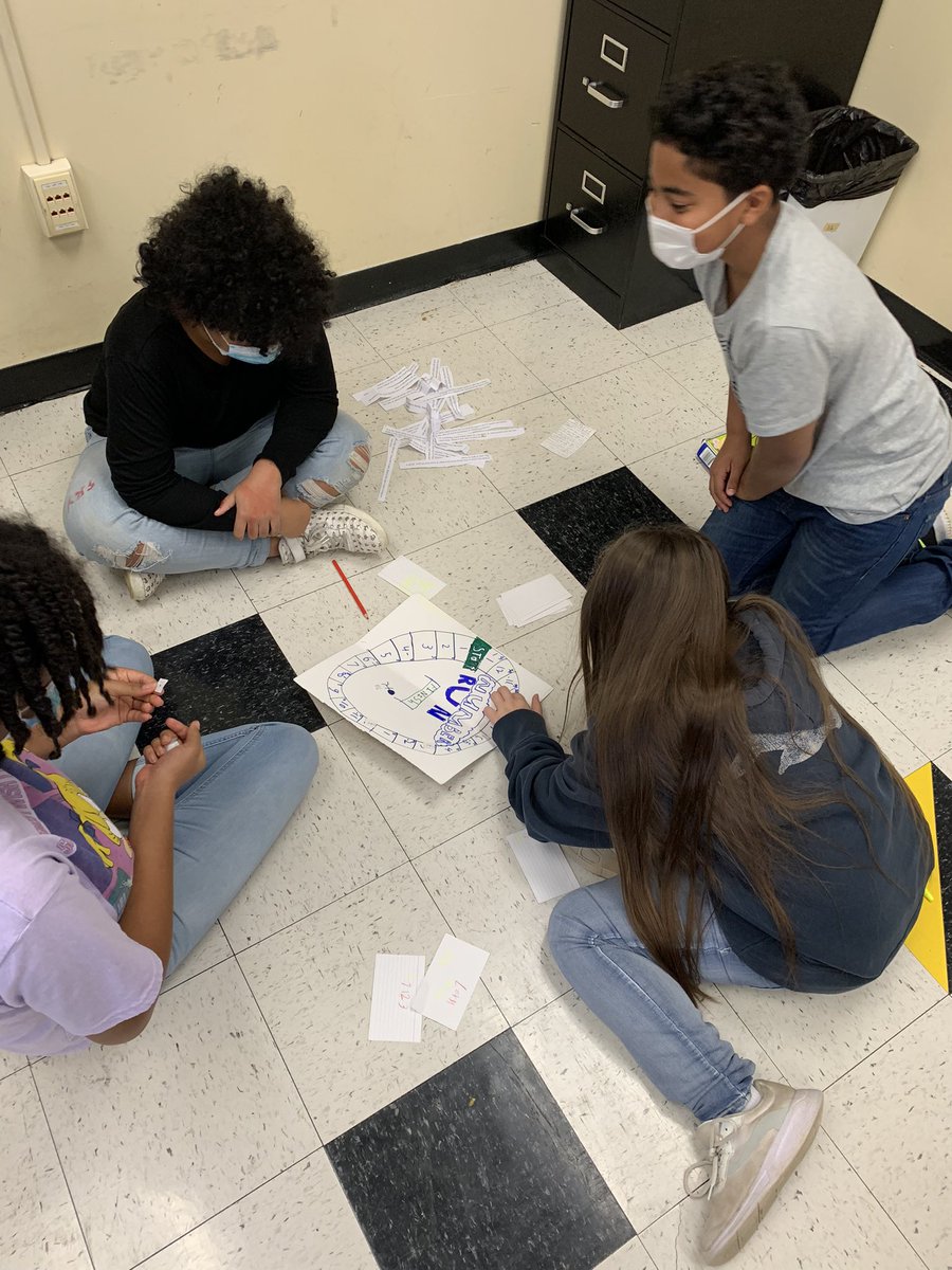HaworthChristy's tweet photo. More math review board games were turned in during last period today—the students are having so much fun! #projectbasedlearning https://t.co/MSxzarBIIA