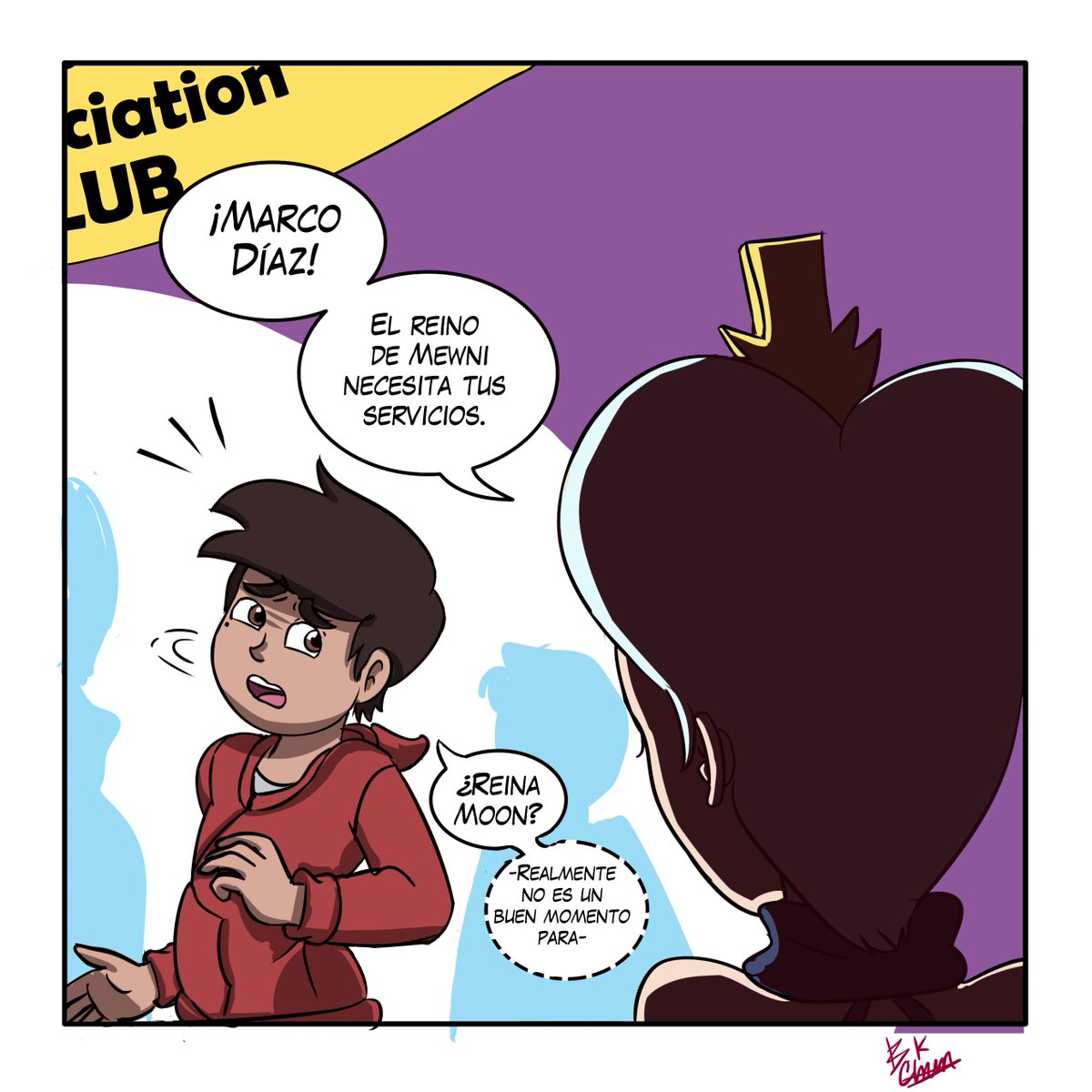 bkchan2's tweet photo. Lo se,es un chiste ya visto.
Pero no se me ocurria otra escusa para dibujar a Moon con ese sueter.(O como empezar ese fancomic)
#SVTFOE #fanart #fancomic #Marco #Moon #Moonco https://t.co/j2A6RP4Q65