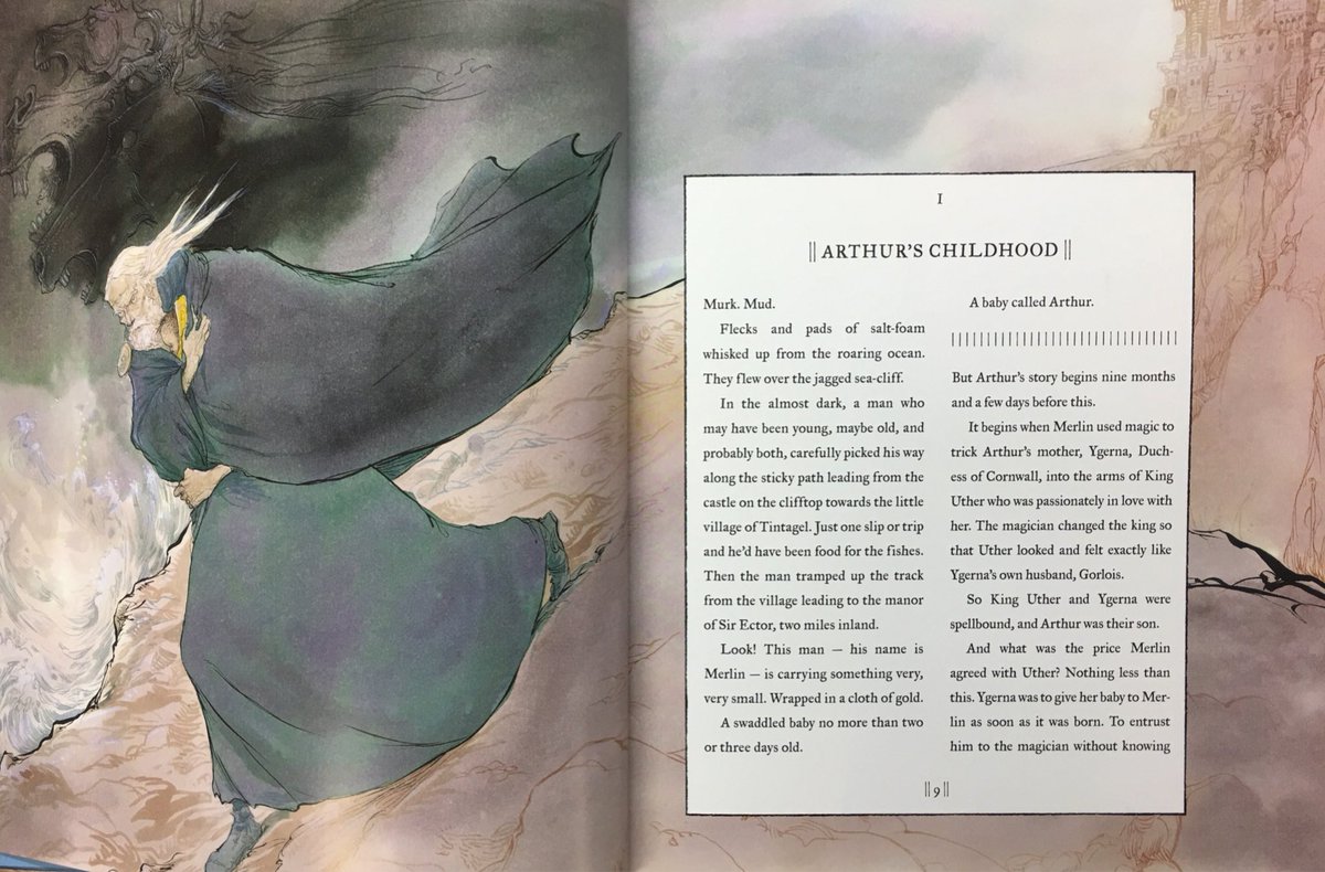 smithsmm's tweet photo. Twitter show me a perfect book...

 “Arthur The Always King” pairs the wonderful writing of Kevin Crossley Holland with the sublime illustrations of @chrisriddell50. It’s a match made in heaven and is absolutely spot on for use in primary schools. Just brilliant. https://t.co/OYGJ1YVkDt