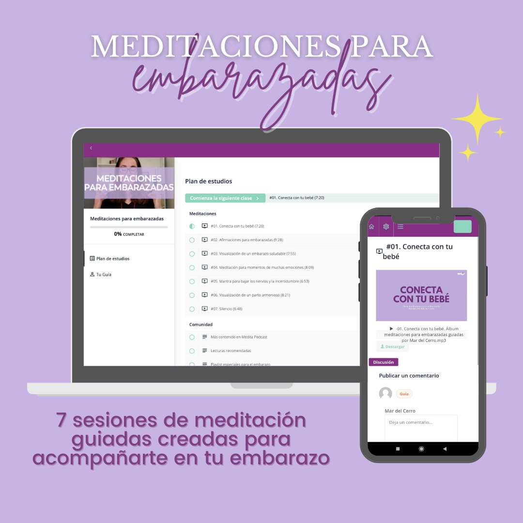 ¿Eres o conoces a una embarazada que necesita algo de apoyo para llevar en paz y presencia su proceso?

Esto te interesa ;)

mardelcerro.teachable.com/p/meditaciones…

#embarazo #meditacionesembarazo #maternidadconsciente #embarazada #mindfulbaby #meditacionesguiadas #meditacionesparamamas