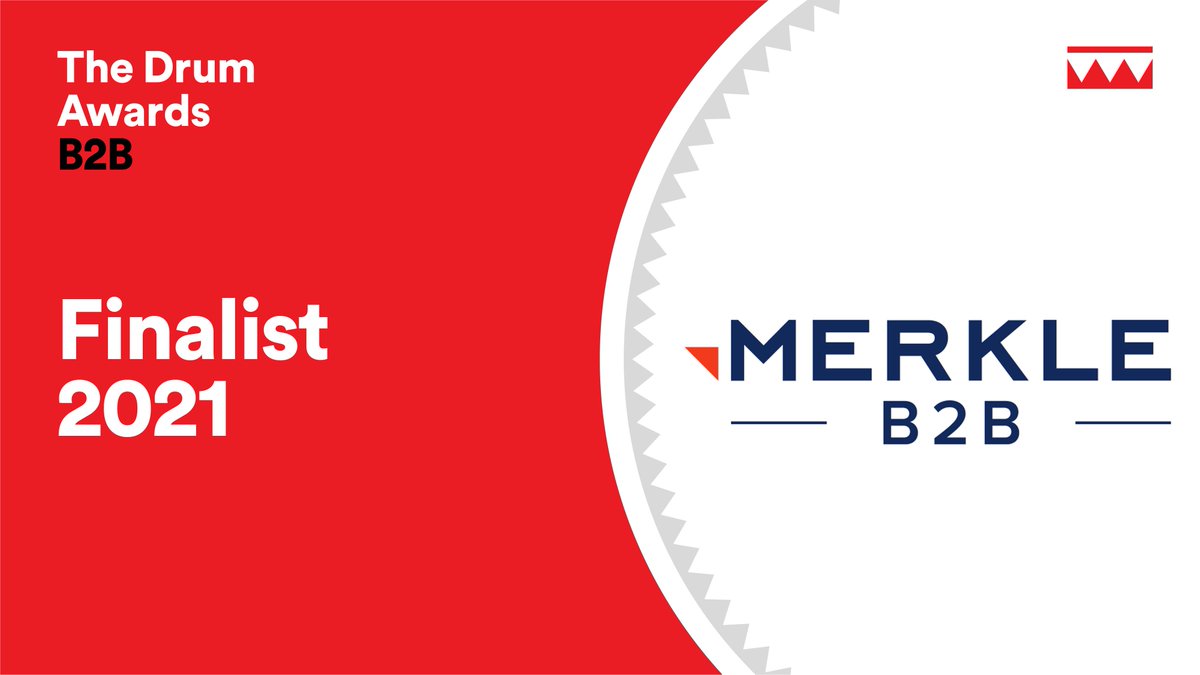 Congrats to the <a href="/Merkle/">Merkle</a> #B2B teams for FIVE nominations in <a href="/TheDrumAwards/">The Drum Awards</a>, including B2B Agency of the Year (Large)!
Other nomincations include submissions with: @gyro <a href="/McCainFoodsUSA/">McCain Foods USA</a> <a href="/Workday/">Workday</a> <a href="/SentryInsurance/">Sentry</a> 
ow.ly/FZzh50GFG2O #MerkleProud