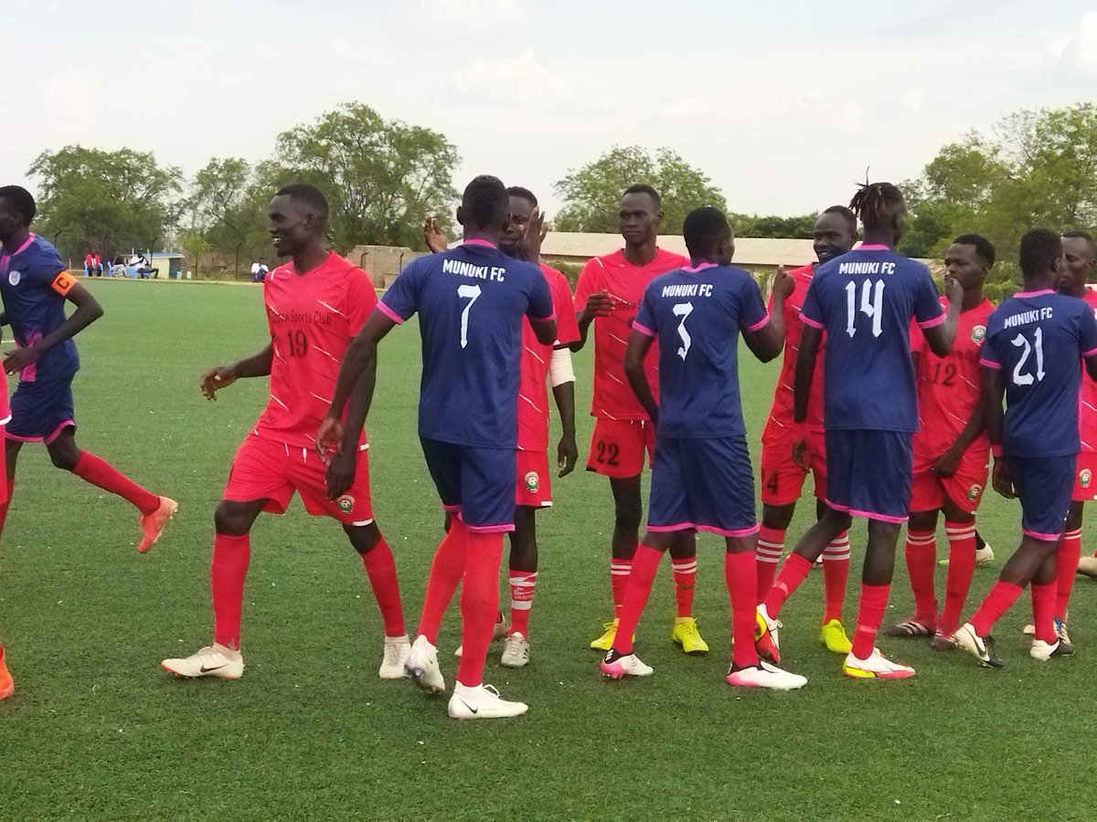 JUBA 🇸🇸 LOCAL FOOTBALL ASSOCIATION.

FULL TIME RESULTS.

Munuki FC Juba 3-1 Rainbow Juba Sports Club 

⚽ Sebit Isaac 5'
⚽ Ibrahim Mohammed 22'
⚽ Dusman Peter AMBA 41'
⚽ Rainbow FC goal 86'

<a href="/cityfmjuba/">88.4 City FM Juba</a>