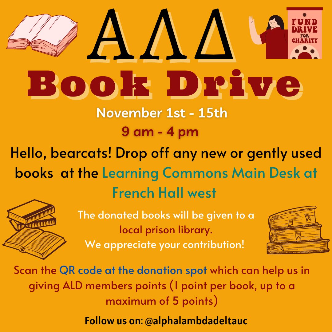 Didn’t get a chance to donate a book? Don’t worry. We’ve extended our book drive until Nov. 15th!