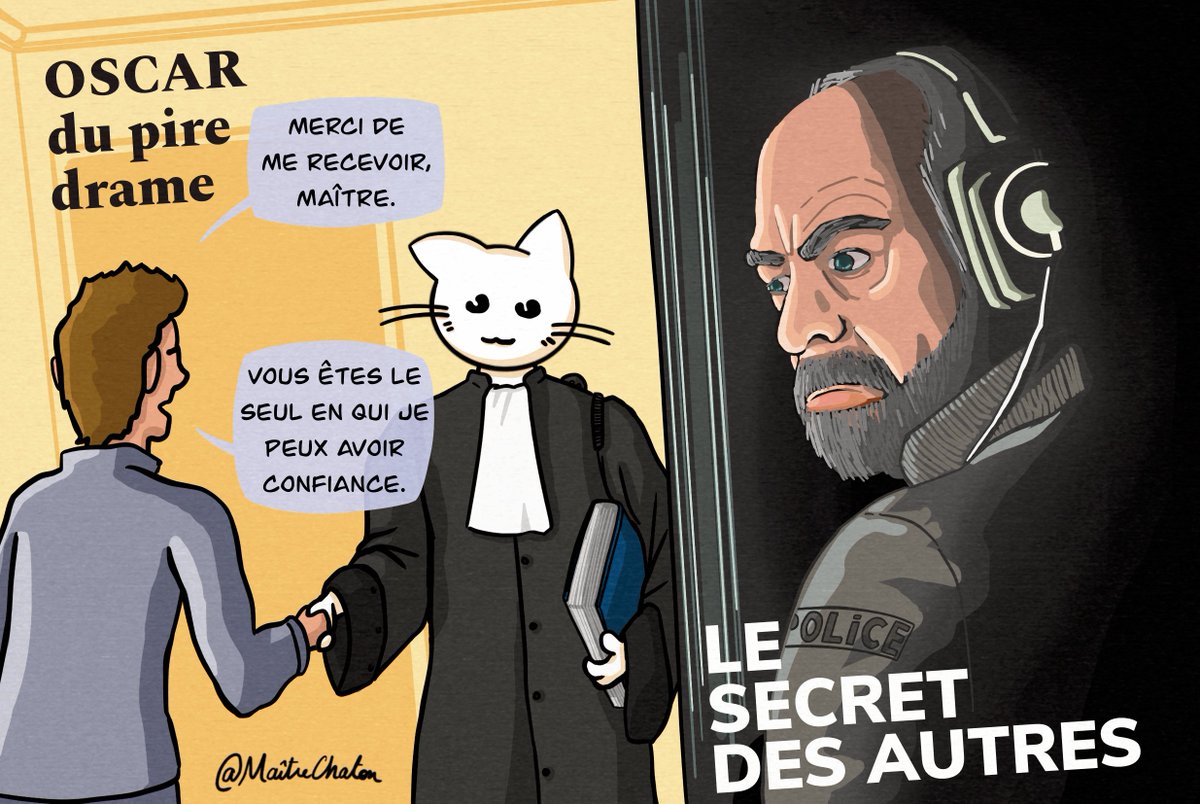 LexbaseAvocats's tweet photo. 🆕👨‍🎨 A découvrir dans notre numéro de novembre le talent de @MaitreChaton avec un #dessindumois tout en résonance avec l'actualité de la profession...
#secret #secretprofessionnel #avocat https://t.co/BTXUMgRXBP
