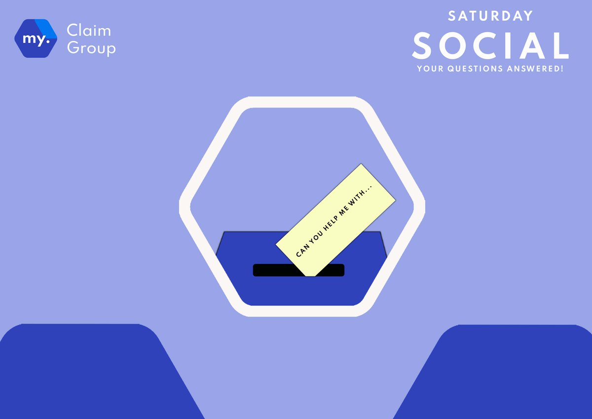 SATURDAY SOCIAL👊

We have been going though your messages/comments🗳

TODAY'S QUESTION -

Q. How will I keep updated on my claim?

A. Our systems are designed to keep you updated throughout the whole process. Text’s, Email’s, or Letters can be sent to you to ensure we do this