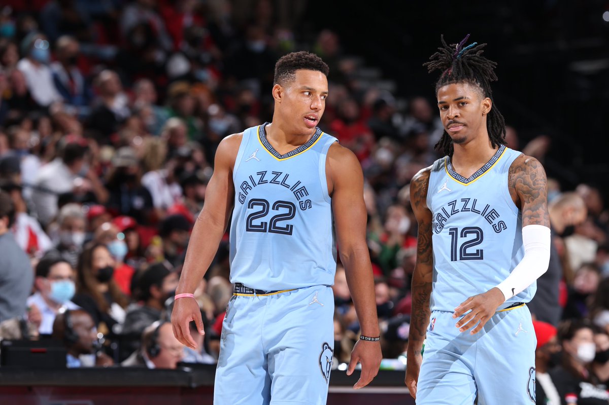 memgrizz's tweet photo. .@JaMorant: 19.1 ppg ➡️ 27.0 ppg
@DBane0625: 9.2 ppg ➡️ 17.5 ppg 

12 &amp; Des rank among the top in highest ppg increase from last year to this year. https://t.co/u4advqilsq