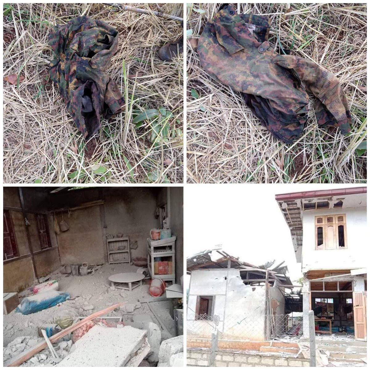 The fighting intensified in PheKhon between 8am and 2pm today.The military council fired several artillery shells at KhaungEi &amp; Sattaw villages.About 6 houses were destroyed and one woman got injured.
LEGALIZATION OF NUG
#WhatsHappeningInMyanmar
#Nov5Coup