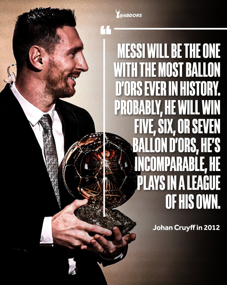 This might end up as the Greatest ever quote on Messi 🤯